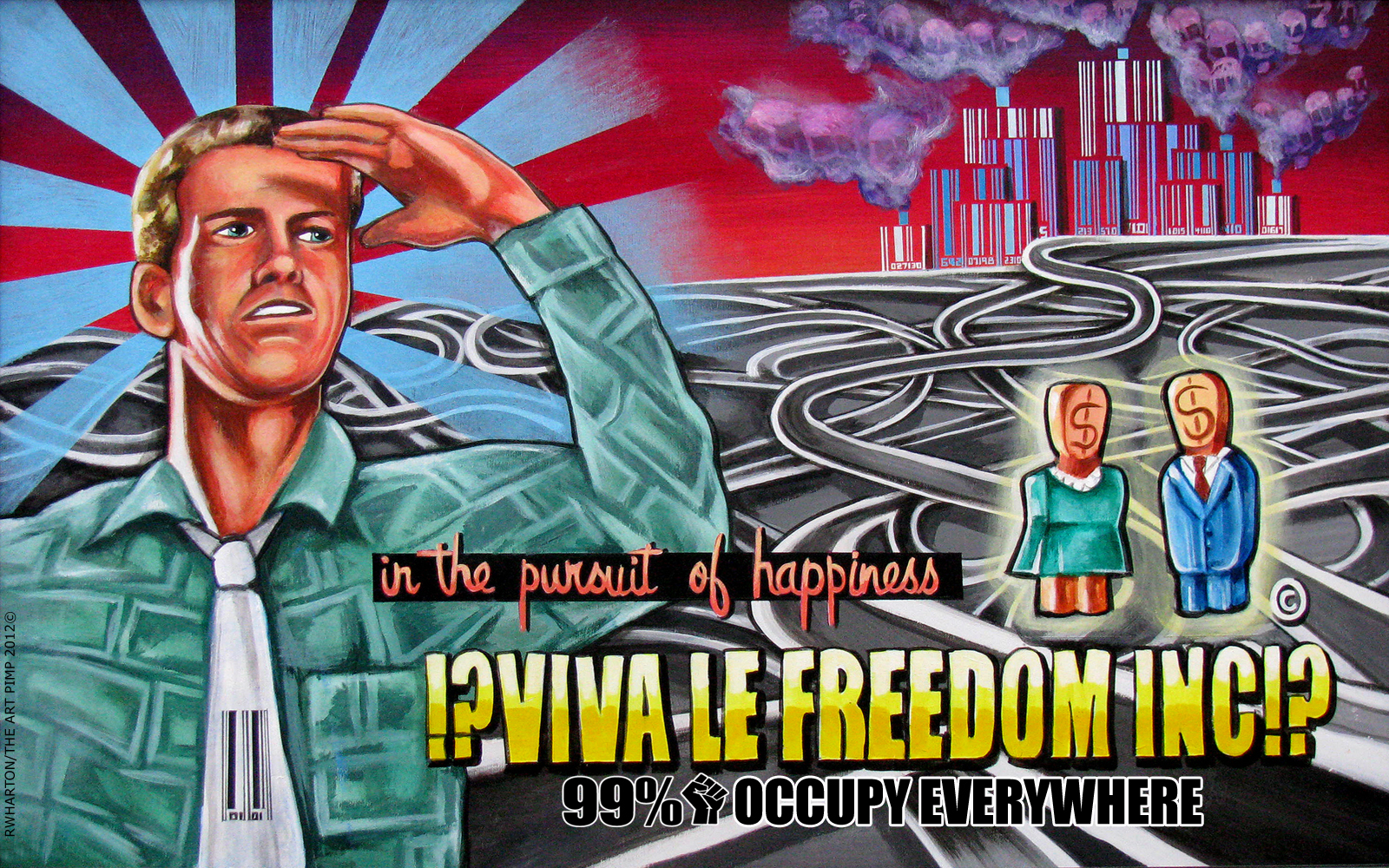 occupy art ows poster ninety nine percent wallpaper